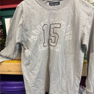 Abercrombie & Fitch Heather Gray Cotton Shirt